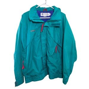 VINTAGE Columbia Whirlibird Radial Sleeve Coat Mens Medium Green
